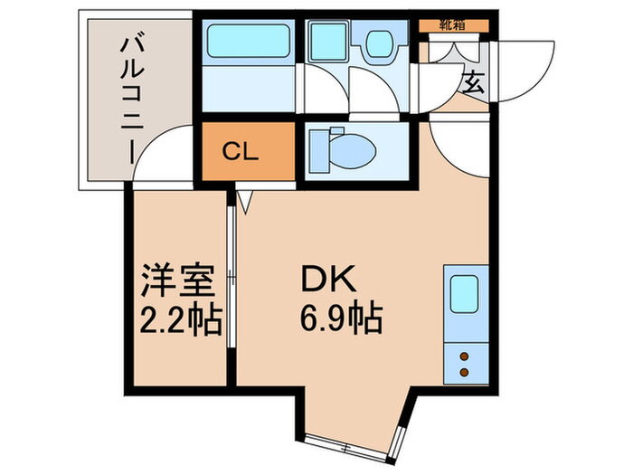 福岡県福岡市中央区輝国２ 六本松駅 1DK アパート 賃貸物件詳細