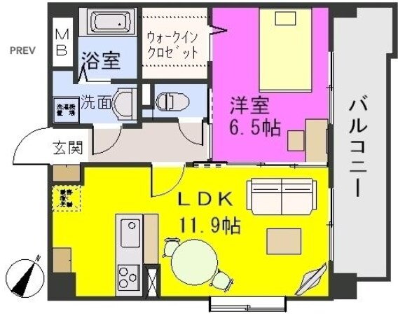 福岡県福岡市博多区吉塚３ 吉塚駅 1LDK マンション 賃貸物件詳細