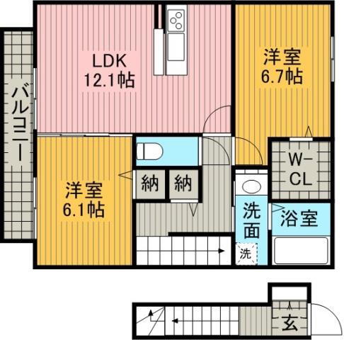 愛知県名古屋市名東区高針５ 星ヶ丘駅 2LDK アパート 賃貸物件詳細