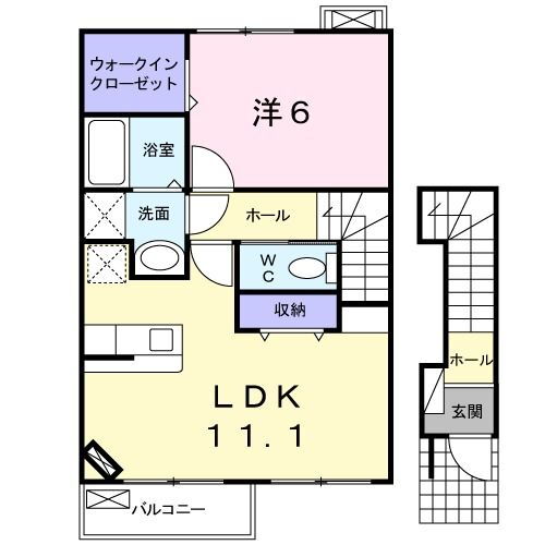 青森県八戸市長苗代４ 長苗代駅 1LDK アパート 賃貸物件詳細