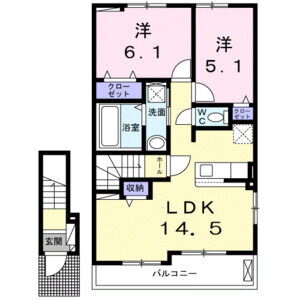 大阪府大阪市生野区巽南２ 南巽駅 2LDK アパート 賃貸物件詳細