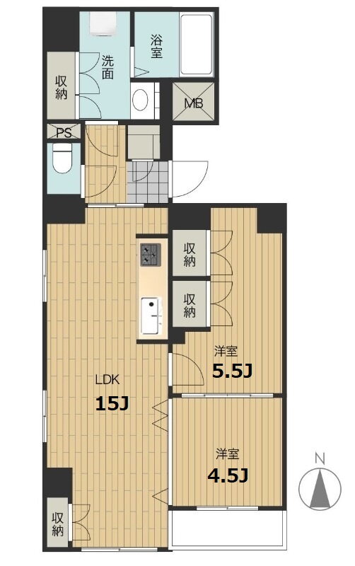 東京都千代田区岩本町２ 神田駅 2LDK マンション 賃貸物件詳細