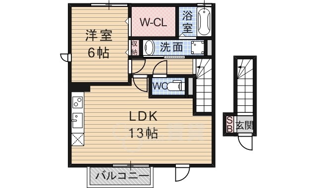 兵庫県川西市見野２ 山下駅 1LDK アパート 賃貸物件詳細