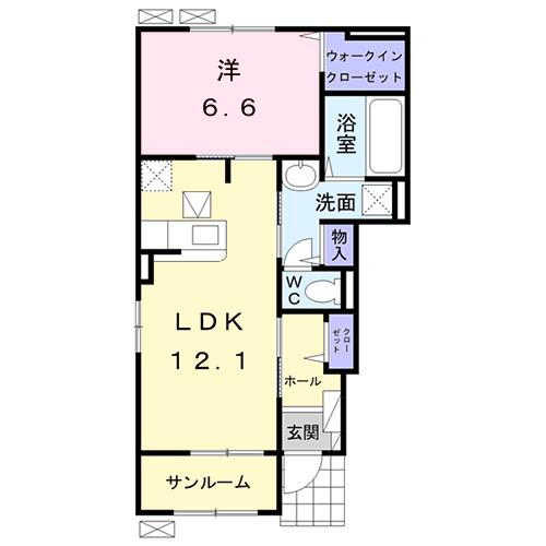 愛知県西尾市上矢田町明伝 1LDK アパート 賃貸物件詳細