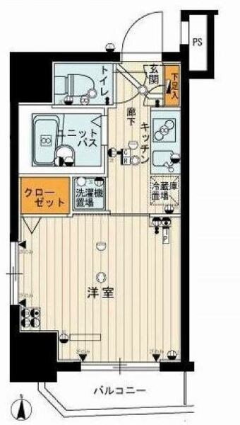 東京都江東区新大橋２ 森下駅 1K マンション 賃貸物件詳細