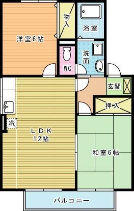 福岡県北九州市小倉南区葛原本町３ 安部山公園駅 2LDK アパート 賃貸物件詳細
