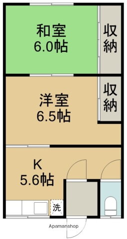 北海道函館市湯川町２ 湯の川駅 2K アパート 賃貸物件詳細
