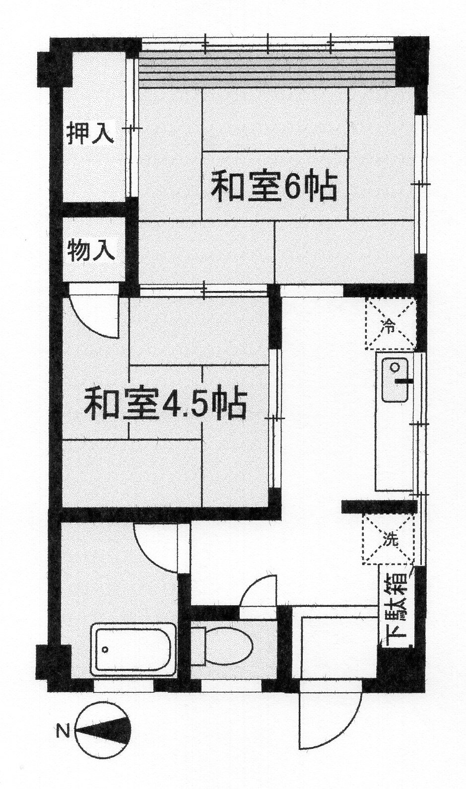 静岡県熱海市渚町 熱海駅 2K アパート 賃貸物件詳細