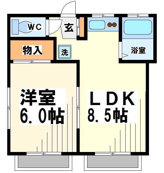 サンシティー 1階 1LDK 賃貸物件詳細