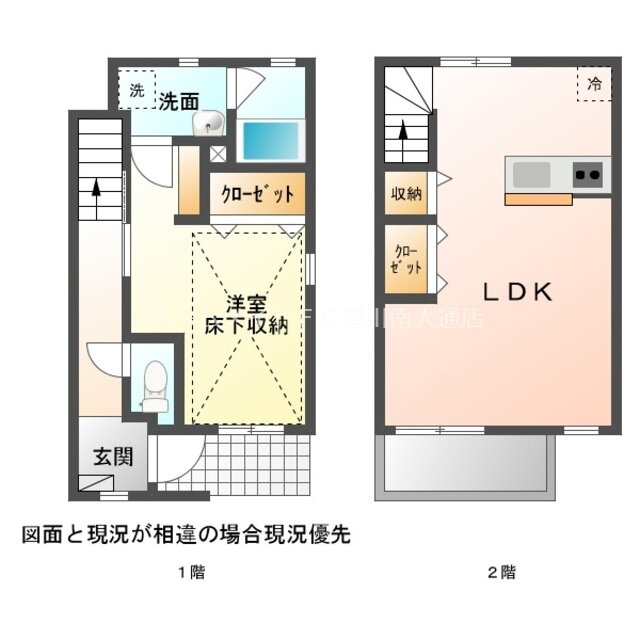 ベルデＢ棟 2階 1LDK 賃貸物件詳細