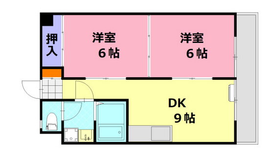 広島県広島市佐伯区五日市５ 佐伯区役所前駅 2DK マンション 賃貸物件詳細