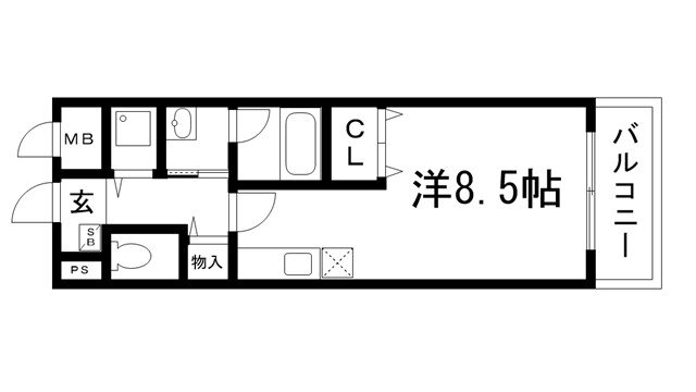 兵庫県神戸市北区谷上東町 谷上駅 ワンルーム マンション 賃貸物件詳細