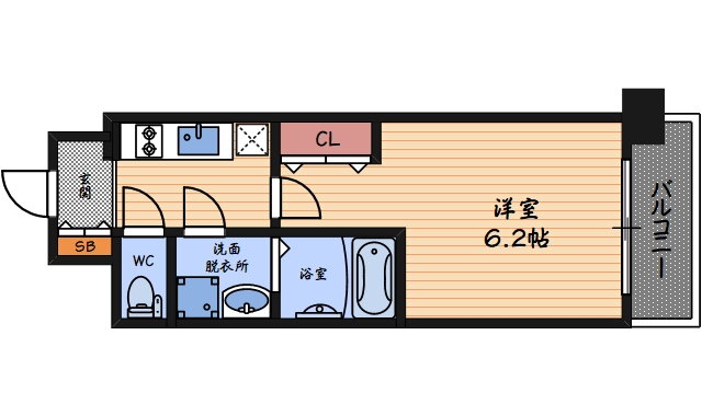 大阪府大阪市北区中津６ 中津駅 1K マンション 賃貸物件詳細