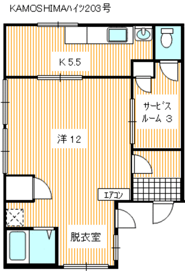 山口県下関市吉見本町２ 吉見駅 1DK アパート 賃貸物件詳細