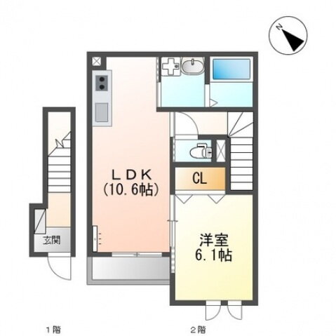 長崎県佐世保市白岳町 日宇駅 1LDK アパート 賃貸物件詳細
