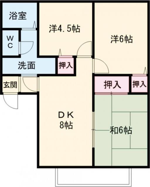 兵庫県加古川市東神吉町西井ノ口 宝殿駅 3DK アパート 賃貸物件詳細