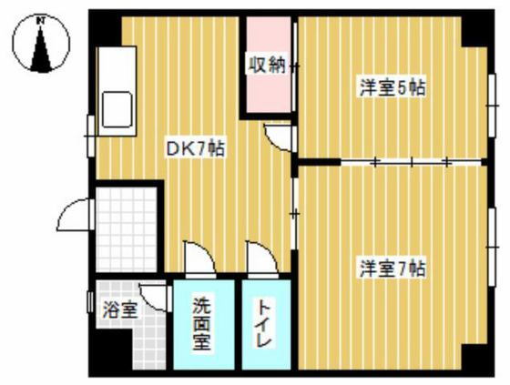 岡山県岡山市南区福富西１ 2DK マンション 賃貸物件詳細
