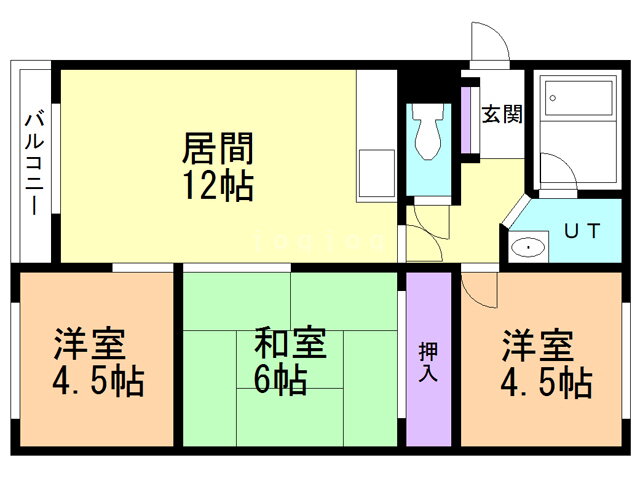 北海道札幌市北区北二十八条西１５ 新川駅 3LDK マンション 賃貸物件詳細