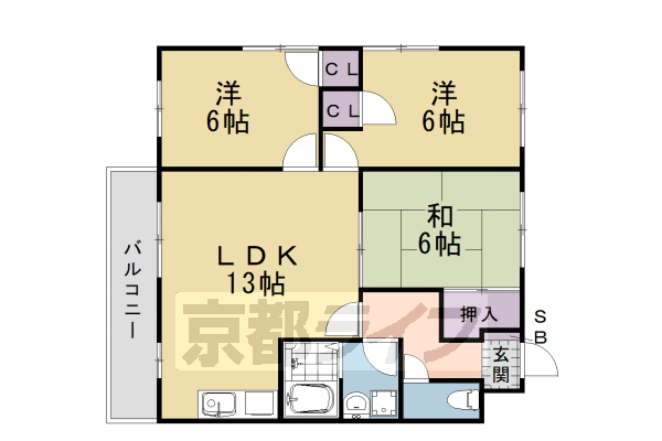 京都府京都市西京区桂浅原町 桂駅 3LDK マンション 賃貸物件詳細