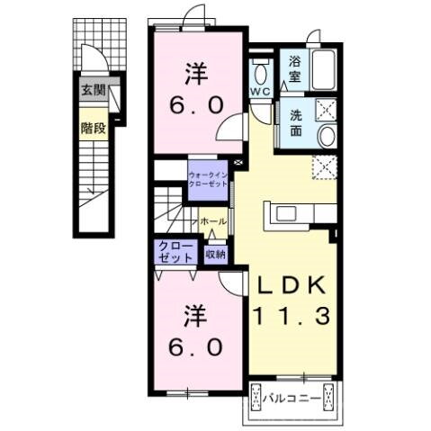 広島県広島市佐伯区三宅５ 楽々園駅 2LDK アパート 賃貸物件詳細