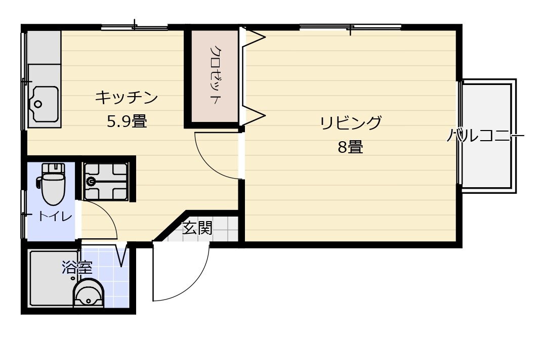 宮城県仙台市若林区沖野３ 長町一丁目駅 1DK アパート 賃貸物件詳細