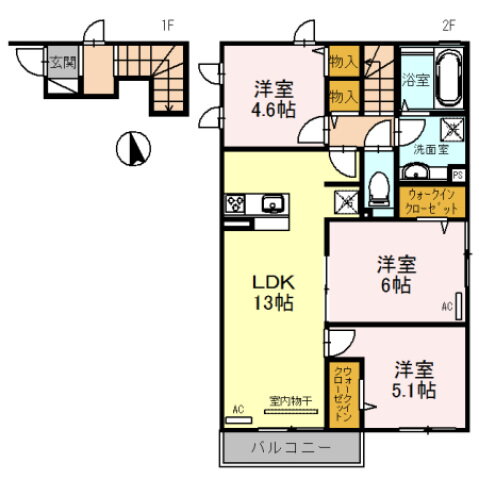 大阪府八尾市久宝園３ 弥刀駅 3LDK アパート 賃貸物件詳細