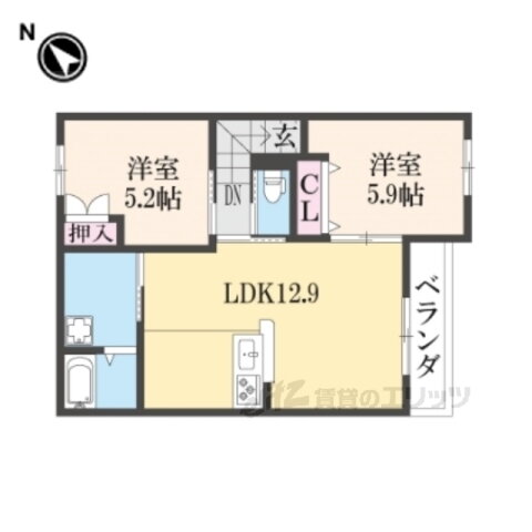 滋賀県彦根市西今町 南彦根駅 2LDK アパート 賃貸物件詳細