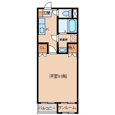 ドゥウェル婦中 1階 1K 賃貸物件詳細
