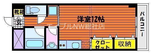 岡山県倉敷市松島 中庄駅 1K マンション 賃貸物件詳細