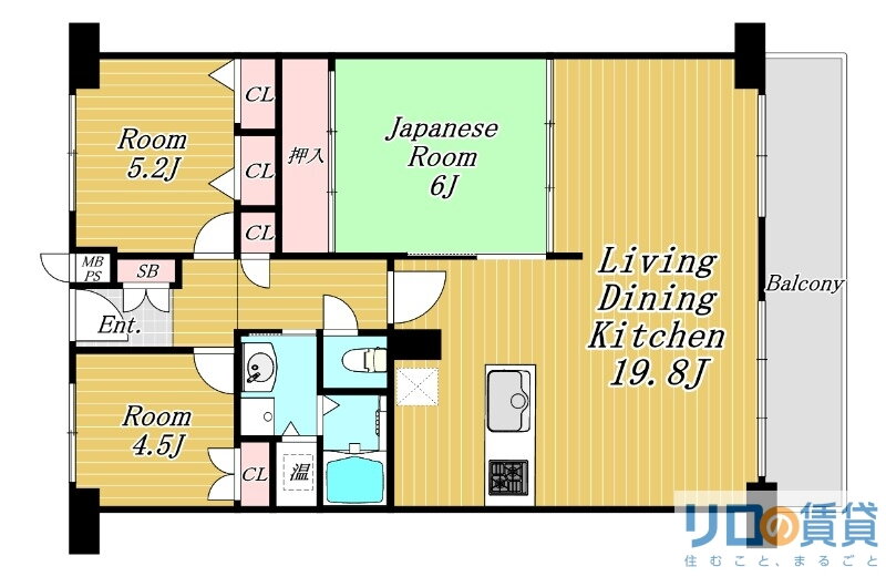 大阪府大阪市淀川区西宮原３ 三国駅 3LDK マンション 賃貸物件詳細