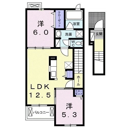大分県別府市鶴見 別府駅 2LDK アパート 賃貸物件詳細