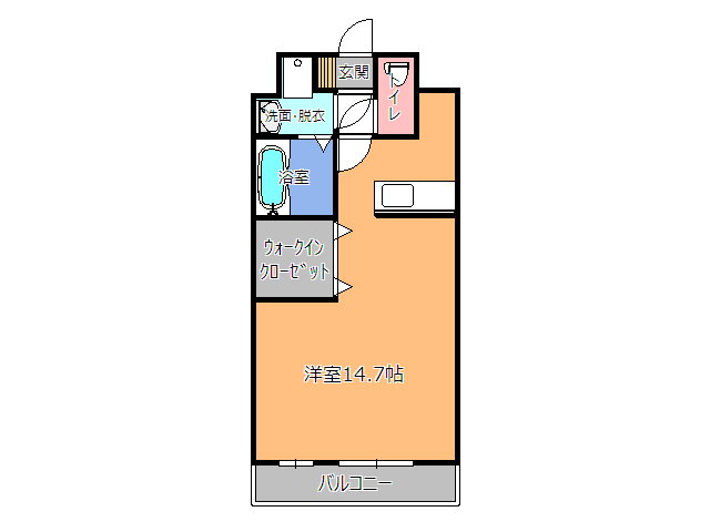 栃木県宇都宮市元今泉４ 宇都宮駅 1K マンション 賃貸物件詳細