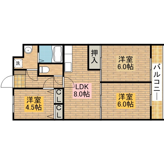 プレセランス 1階 3LDK 賃貸物件詳細