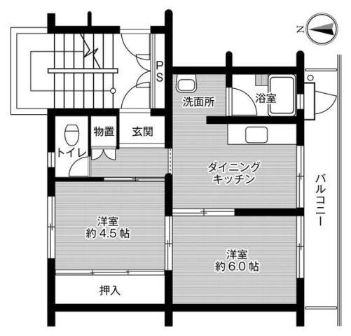 ビレッジハウス伊万里２号棟 3階 2DK 賃貸物件詳細