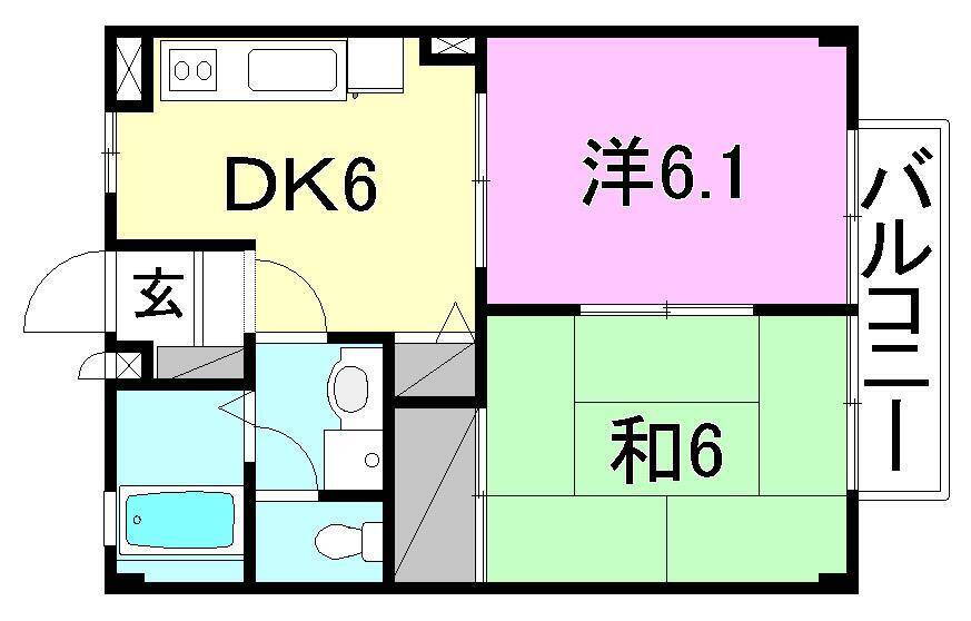 愛媛県松山市南江戸３ 松山駅 2DK マンション 賃貸物件詳細