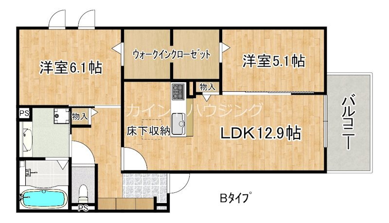 Ｍａｉｓｏｎ　ＥｓｐｏｉｒＩＶ 3階 2LDK 賃貸物件詳細