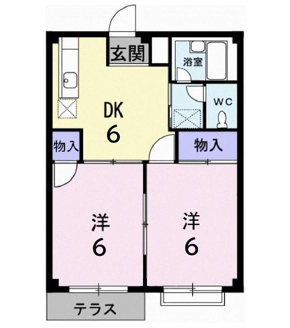 静岡県駿東郡清水町湯川 大場駅 2DK アパート 賃貸物件詳細