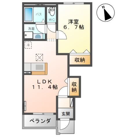 栃木県栃木市箱森町 栃木駅 1LDK アパート 賃貸物件詳細