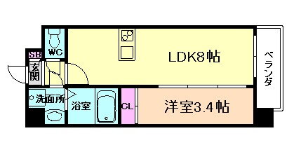 大阪府大阪市福島区吉野４ 野田駅 1LDK マンション 賃貸物件詳細