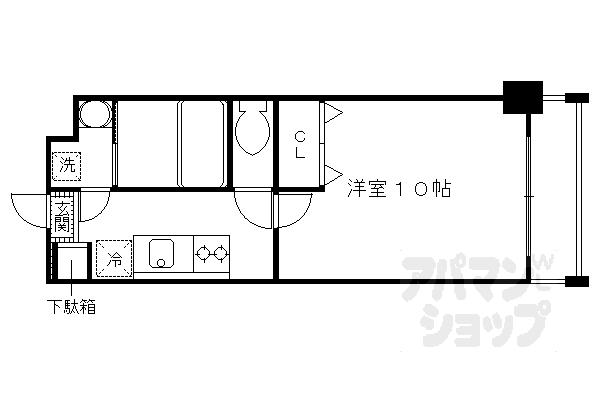 エルベコート宇治駅前 3階 1K 賃貸物件詳細