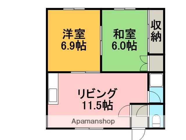 北海道札幌市手稲区富丘三条７ 手稲駅 2LDK アパート 賃貸物件詳細