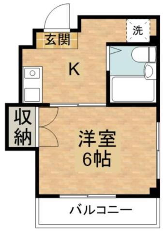ディアハイム 4階 1K 賃貸物件詳細