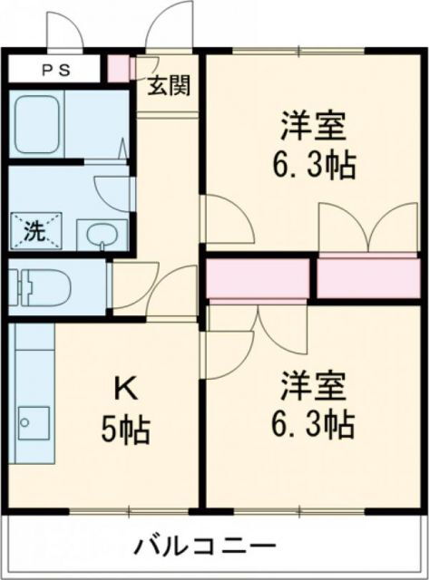 群馬県前橋市上小出町３ 中央前橋駅 2DK マンション 賃貸物件詳細