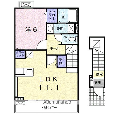 和歌山県和歌山市北島 紀ノ川駅 1LDK アパート 賃貸物件詳細
