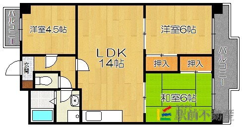 福岡県福岡市東区唐原３ 唐の原駅 3LDK マンション 賃貸物件詳細
