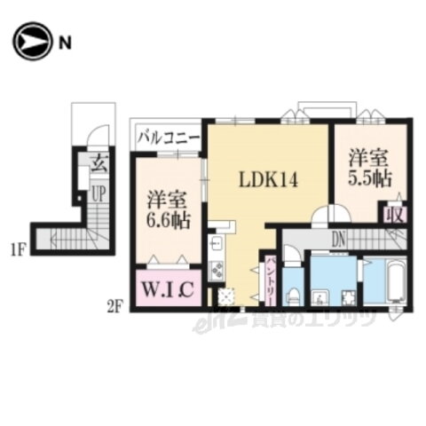 奈良県天理市田町 天理駅 2LDK アパート 賃貸物件詳細