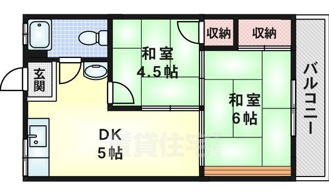 大阪府吹田市山田南 千里丘駅 2DK マンション 賃貸物件詳細