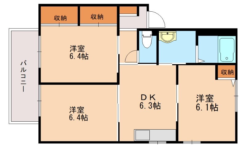 福岡県宮若市本城 3DK アパート 賃貸物件詳細