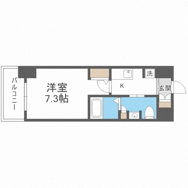 エステムプラザ神戸水木通グランクロス 7階 1K 賃貸物件詳細