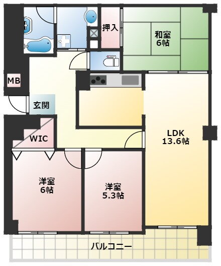 シャンティー塩屋カランテアン 1階 3LDK 賃貸物件詳細
